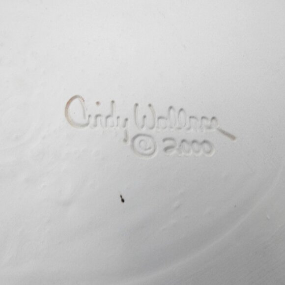 2000 Cindy Wallace Asparagus Ceramic Tile Wall Decor Checkerboard  Farmhouse - Picture 4 of 5